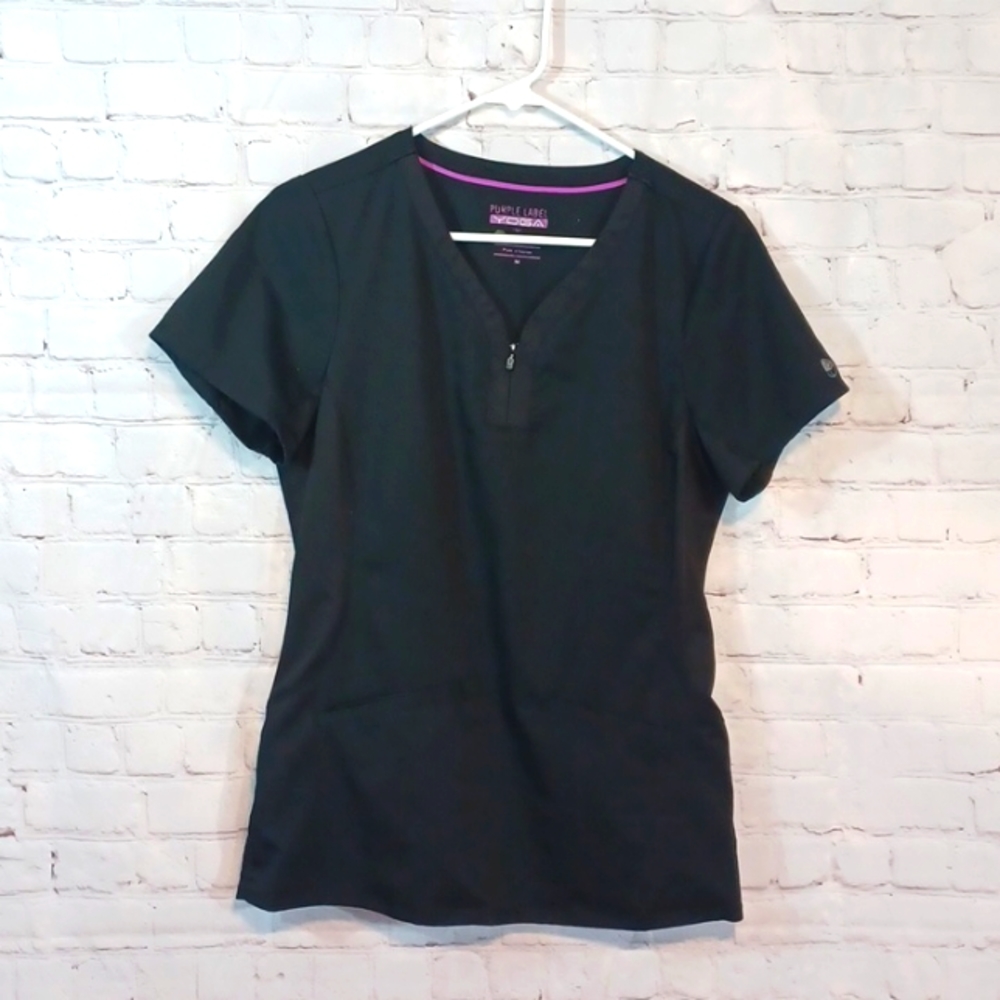 Purple Label Yoga Black Scrub Set M